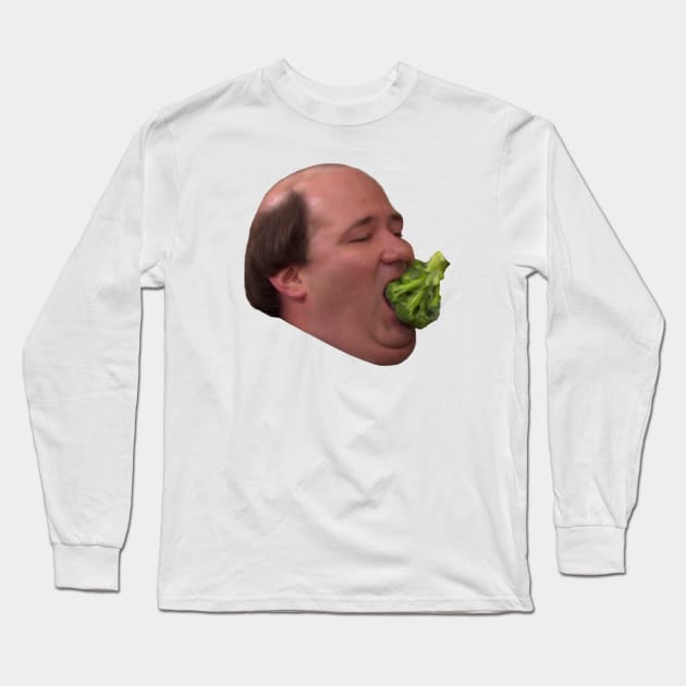 Kevin Malone - Broccoli Long Sleeve T-Shirt by TossedSweetTees